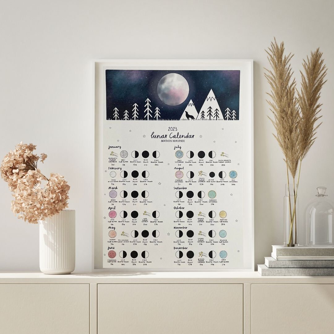 2023 Lunar Calendar Etsy