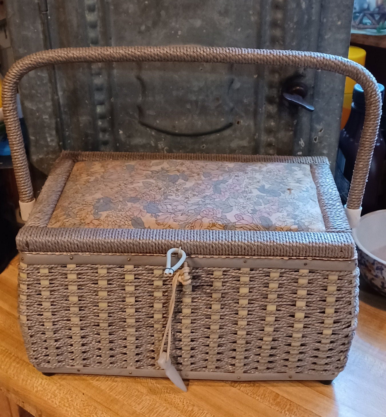 Old Sewing Basket - Etsy