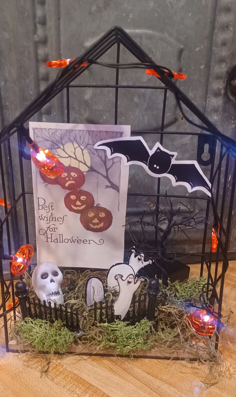 Halloween Decoration Really Cute Diorama Etsy