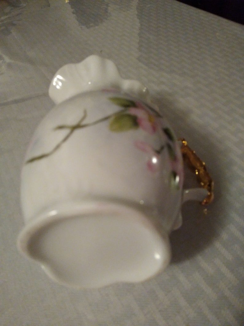 Old vintage hand painted vase