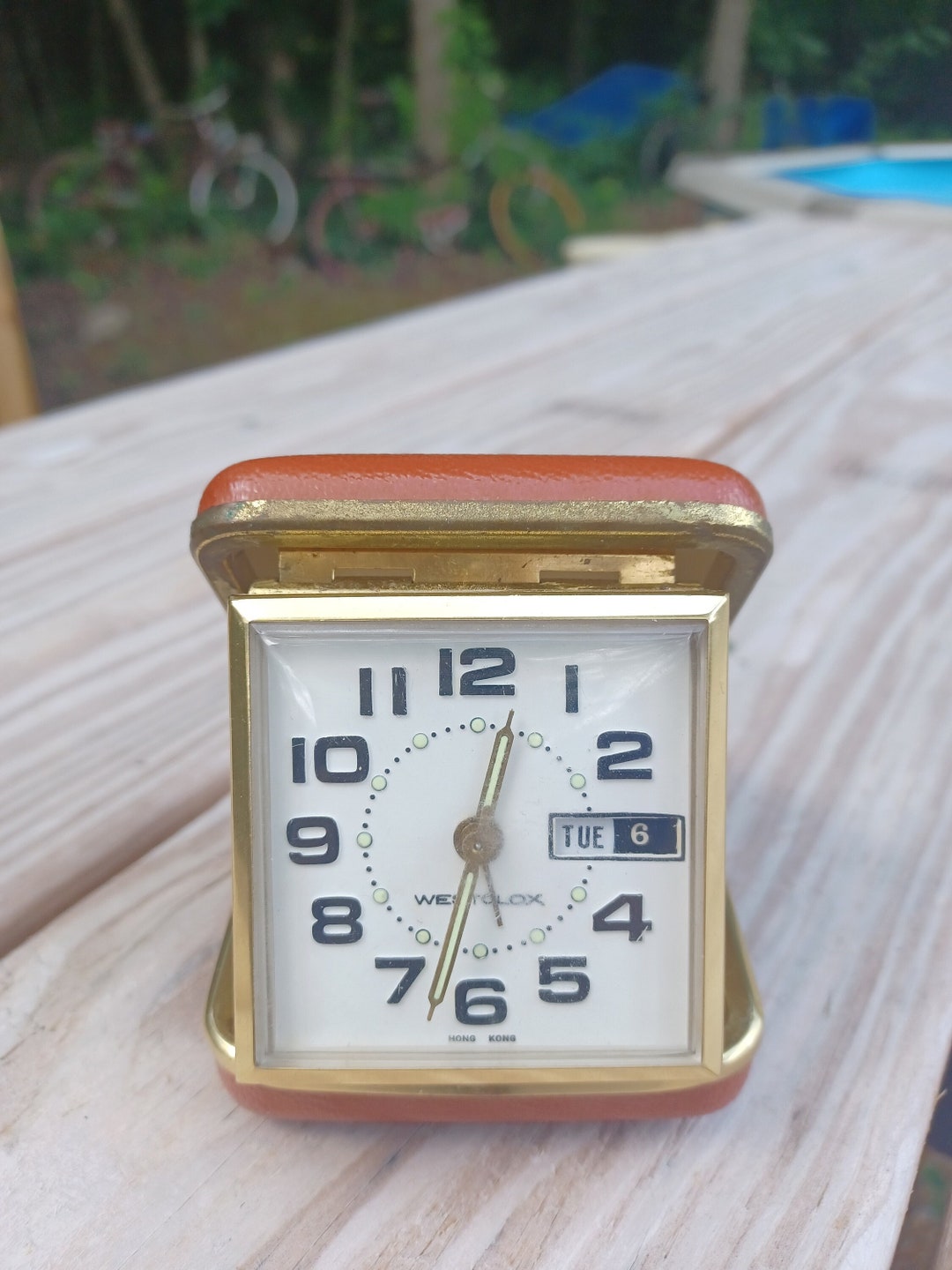 Vintage Westclox Travel Alarm Clock Etsy