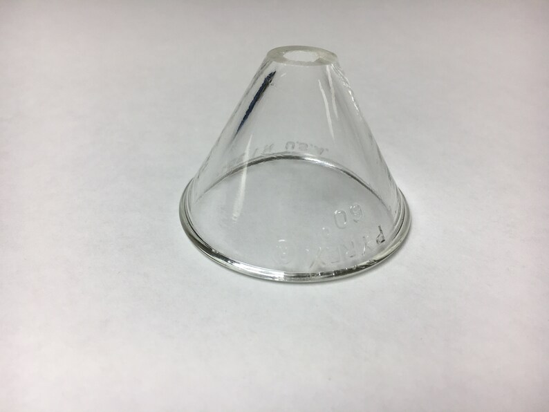 Vintage Pyrex Stemless Clear Glass Funnel 60d Made in the Etsy