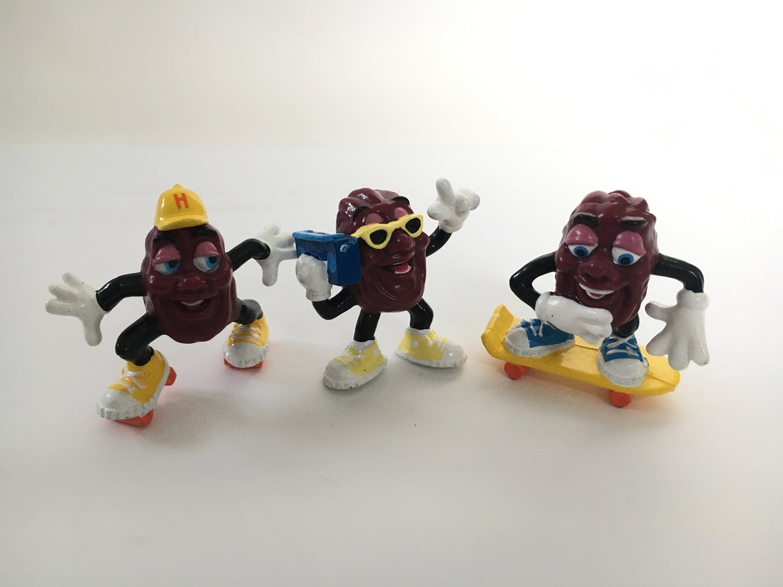 SIX Vintage California Raisins Toys / Great for Collectors / Etsy