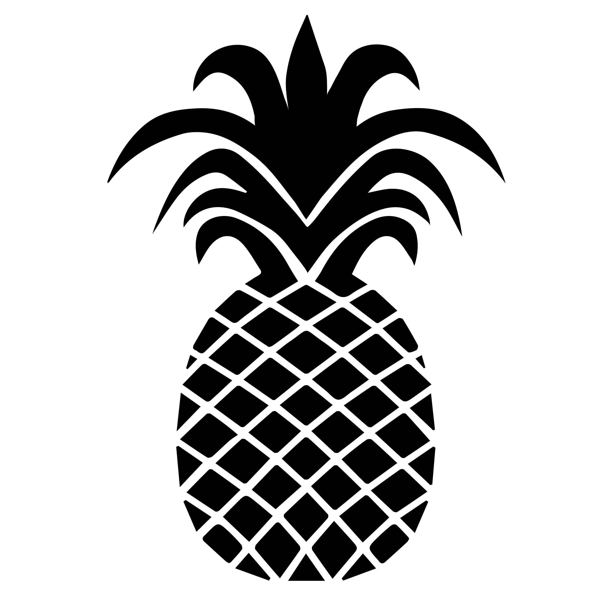 Pineapple Svg Tropical Cut File Etsy Ireland