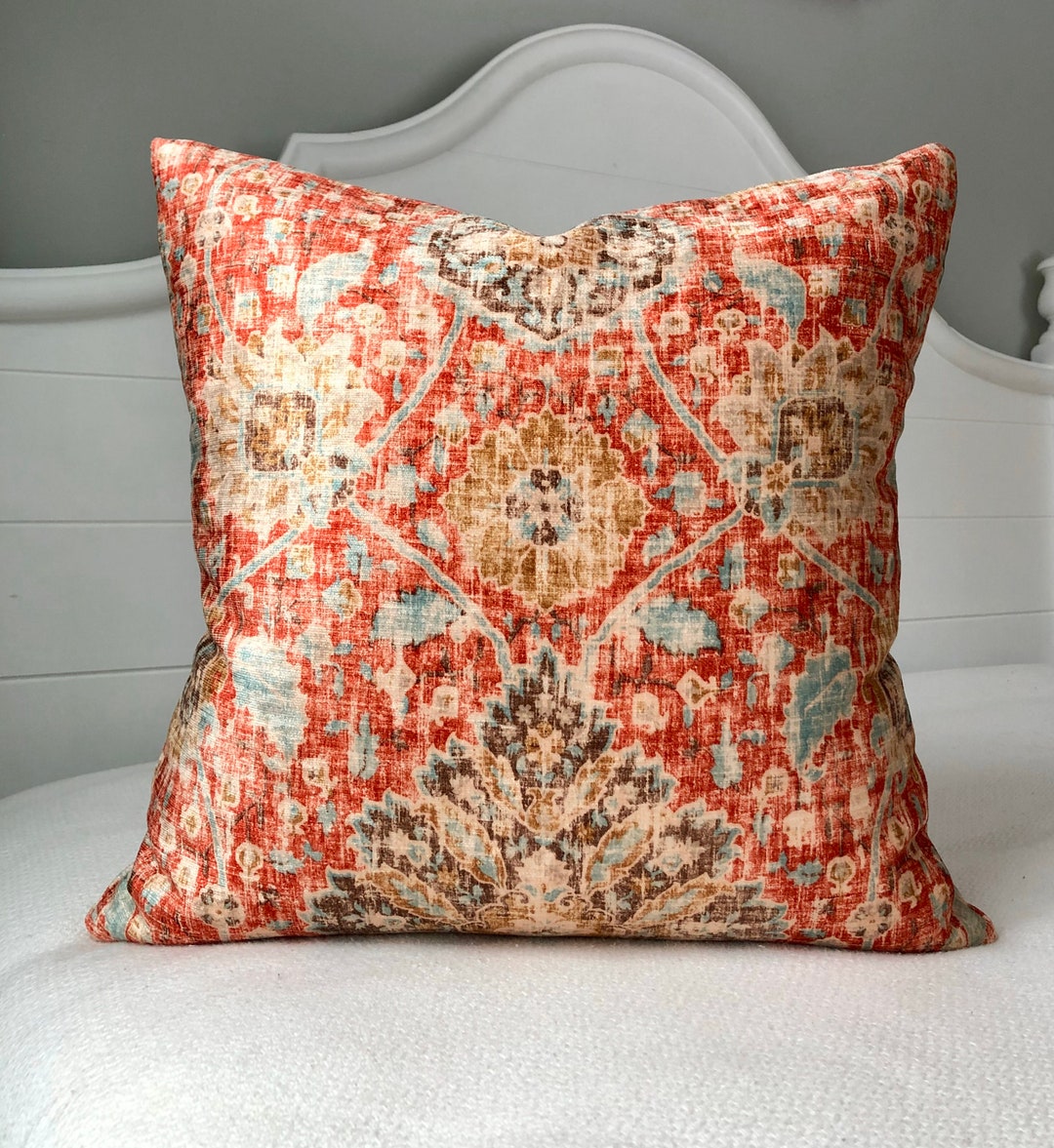 Turkish Pillow Covers 22x22 Pillow Coverred Turkish Throw Pillow Cover
