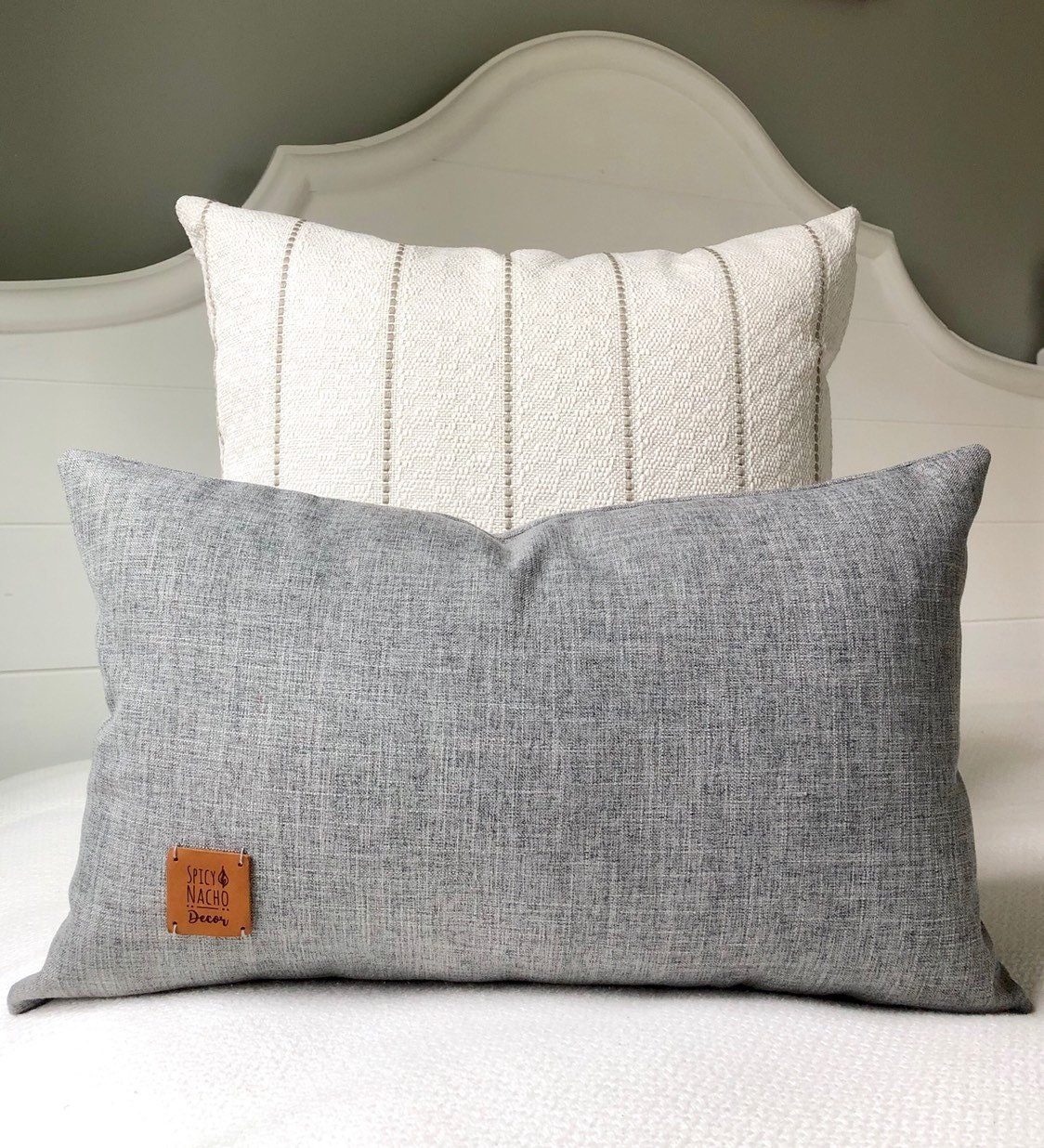 Lumbar Pillow Cover 12x20 Textured PillowTextured Throw Etsy