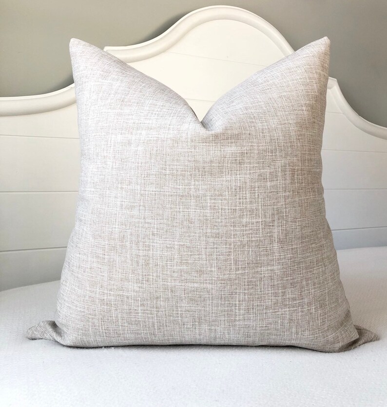 Textured Pillow Covers 20x20 Pillow CoverSand Beige Throw Etsy