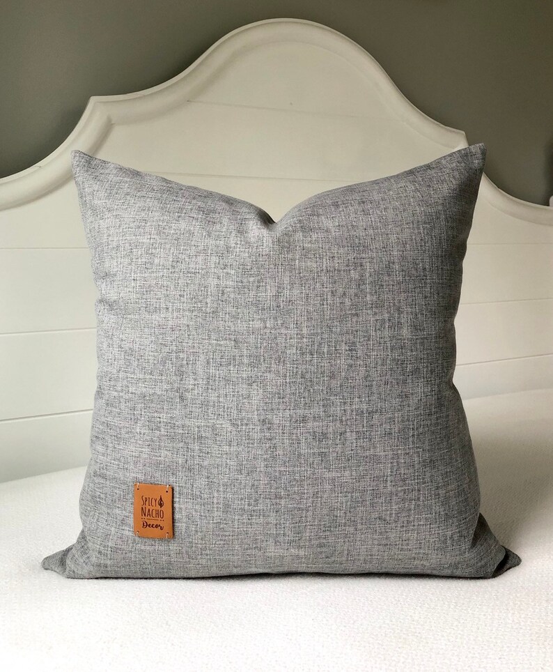 Textured Pillow Blue GrayThrow Pillow Covers 20x20 Pillow Etsy