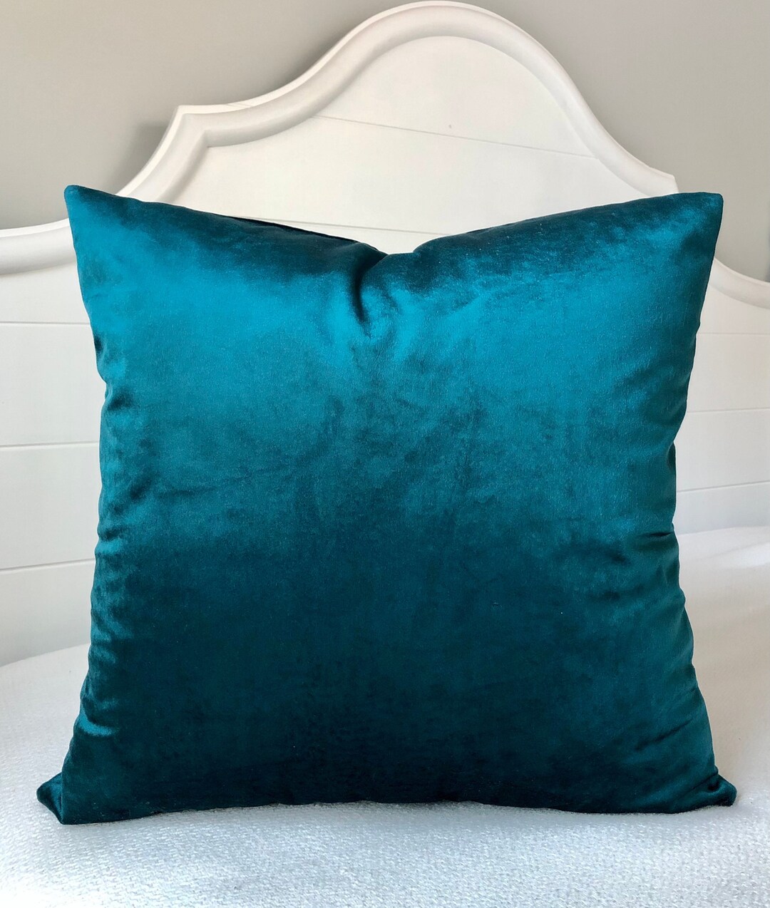 Teal Velvet Pillow Cover 12x20teal Pillowturquoise Velvet Pillow