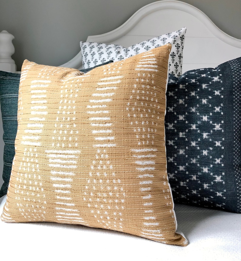 Mustard Yellow Pillow Cover 20x20gold Pillow Covers 20x20 Etsy