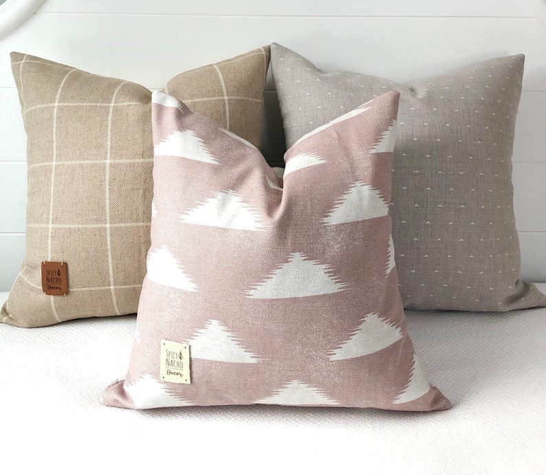 Blush Pillow Covers 18 x 18Blush Throw Pillow Covers Etsy