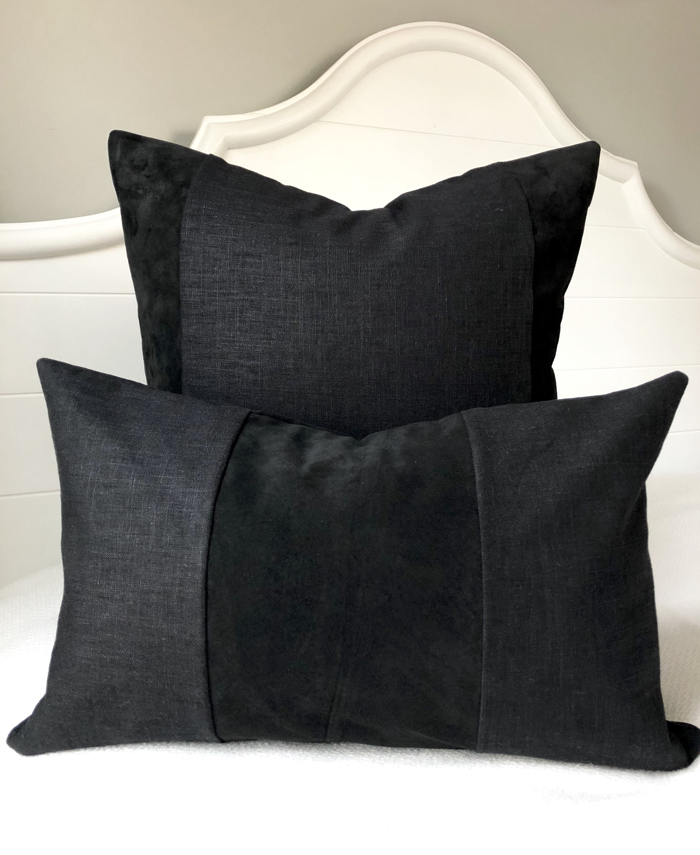  Acanva Solid Velvet Soft Decorative Throw Pillow, 2