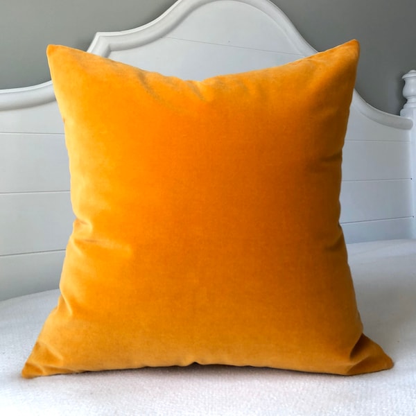 Yellow Velvet Pillows Etsy