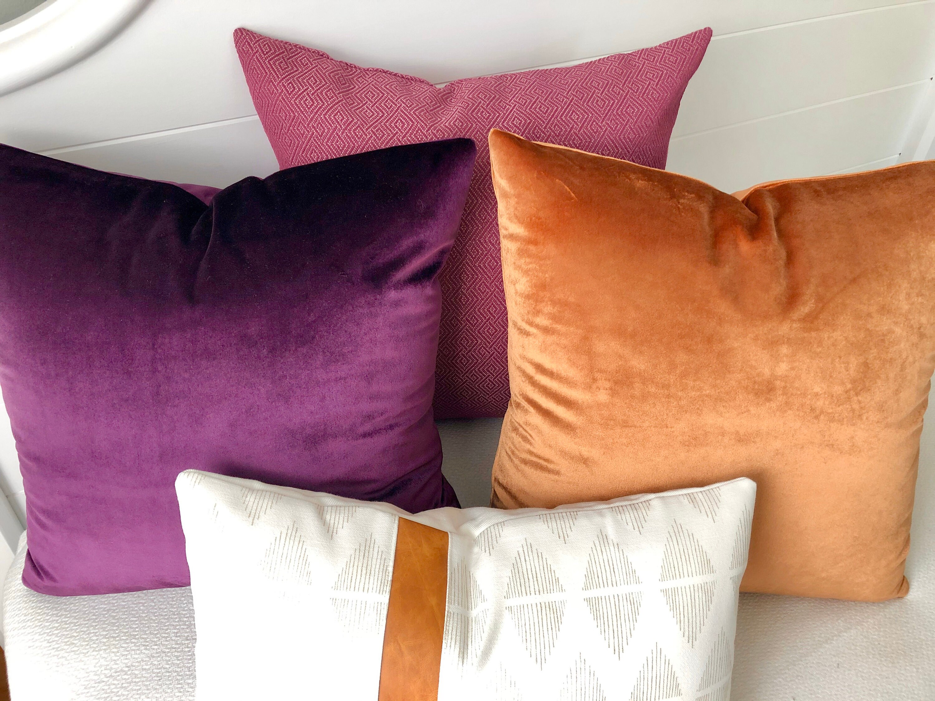 Magenta Lumbar Pillow Cover 12x20 Throw Pillow CoversPink Etsy