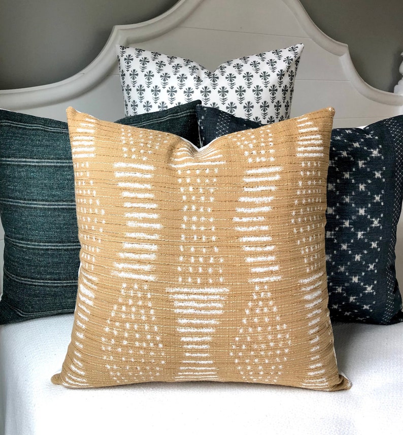 Mustard Yellow Pillow Cover 20x20gold Pillow Covers 20x20 Etsy