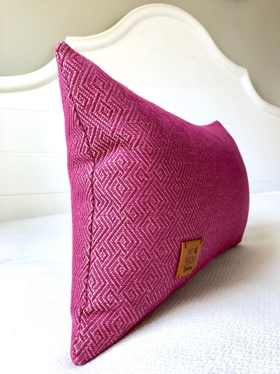 Magenta Lumbar Pillow Cover 12x20 Pillow Coverpink Lumbar Etsy