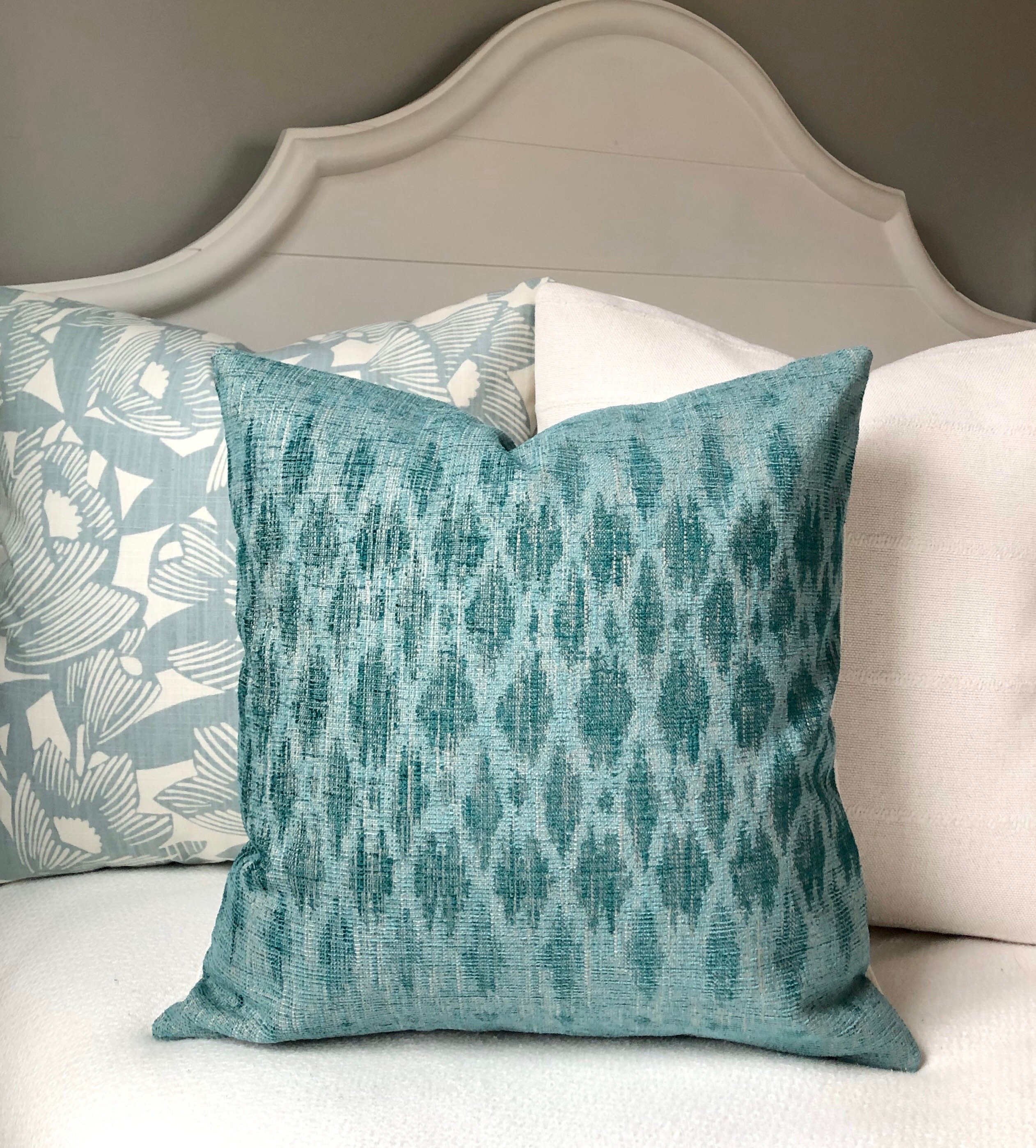 Turquoise Throw Pillow Covers 20x20turquoise Pillow Cover Etsy