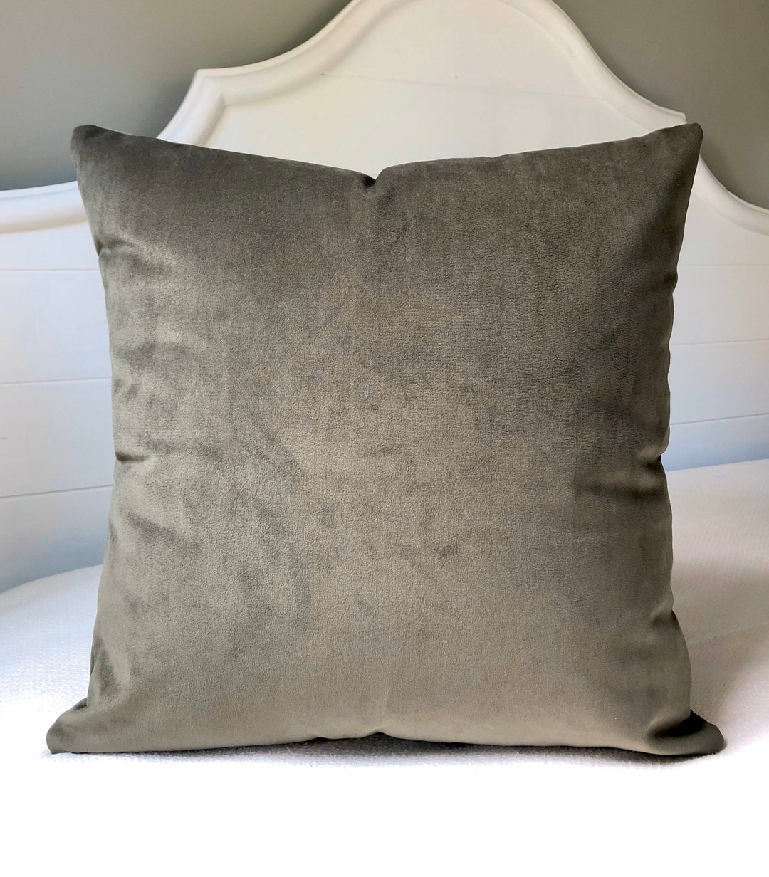 Sage Green Velvet Pillow Covers 20x20 Pillow Coverolive Green Velvet Throw Pillow Covers 20x20 ...