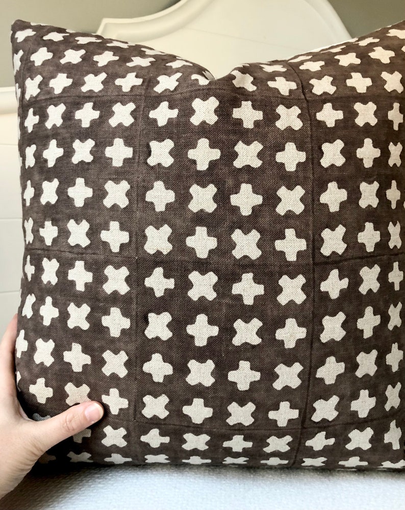 Chocolate Brown Linen Pillow Cover 20x20bastideaux Bogo X Etsy