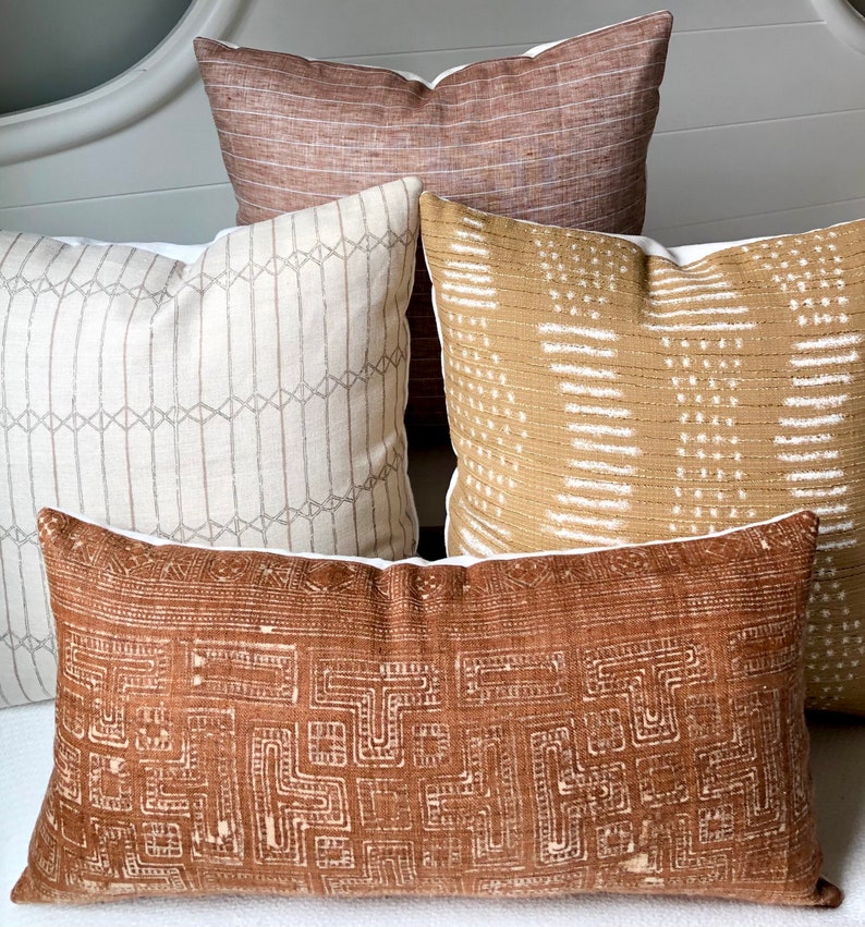 Light Rust Pillow Covers 20x20terracotta Pillow Cover Rust Etsy