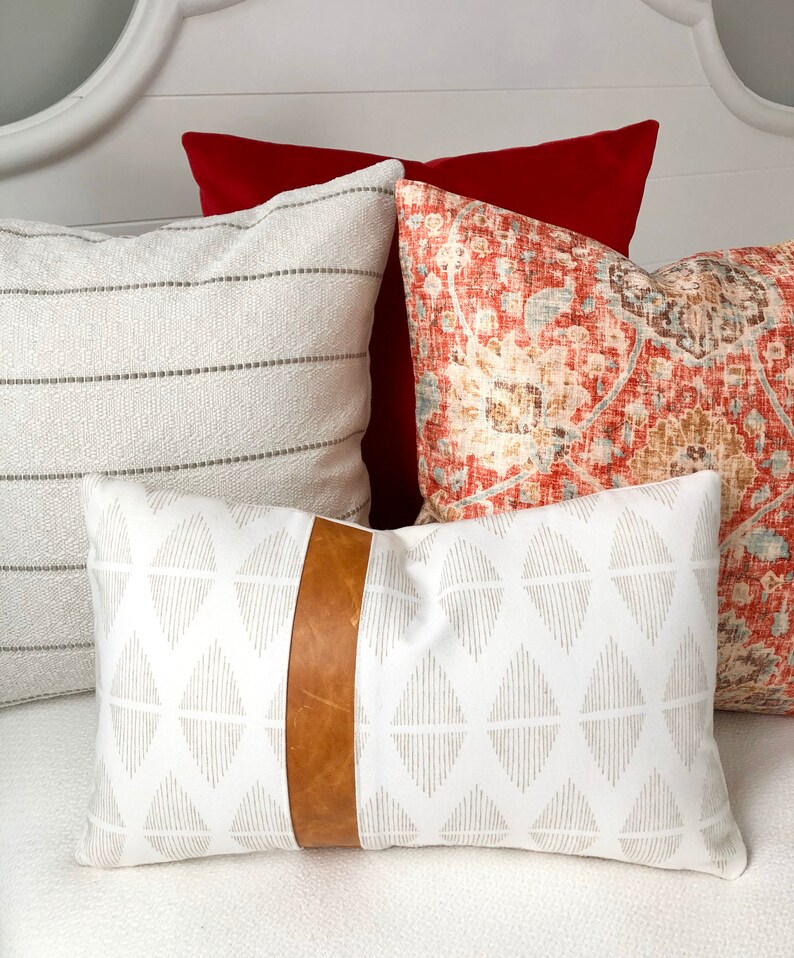 Pillow Covers 20x20 Pillow Coverstriped Cream Pillow Etsy