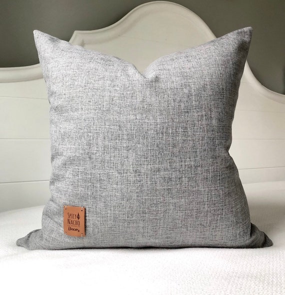 Blue Gray Throw Pillow Covers 20x20 Pillow Coverneutral Tone Etsy