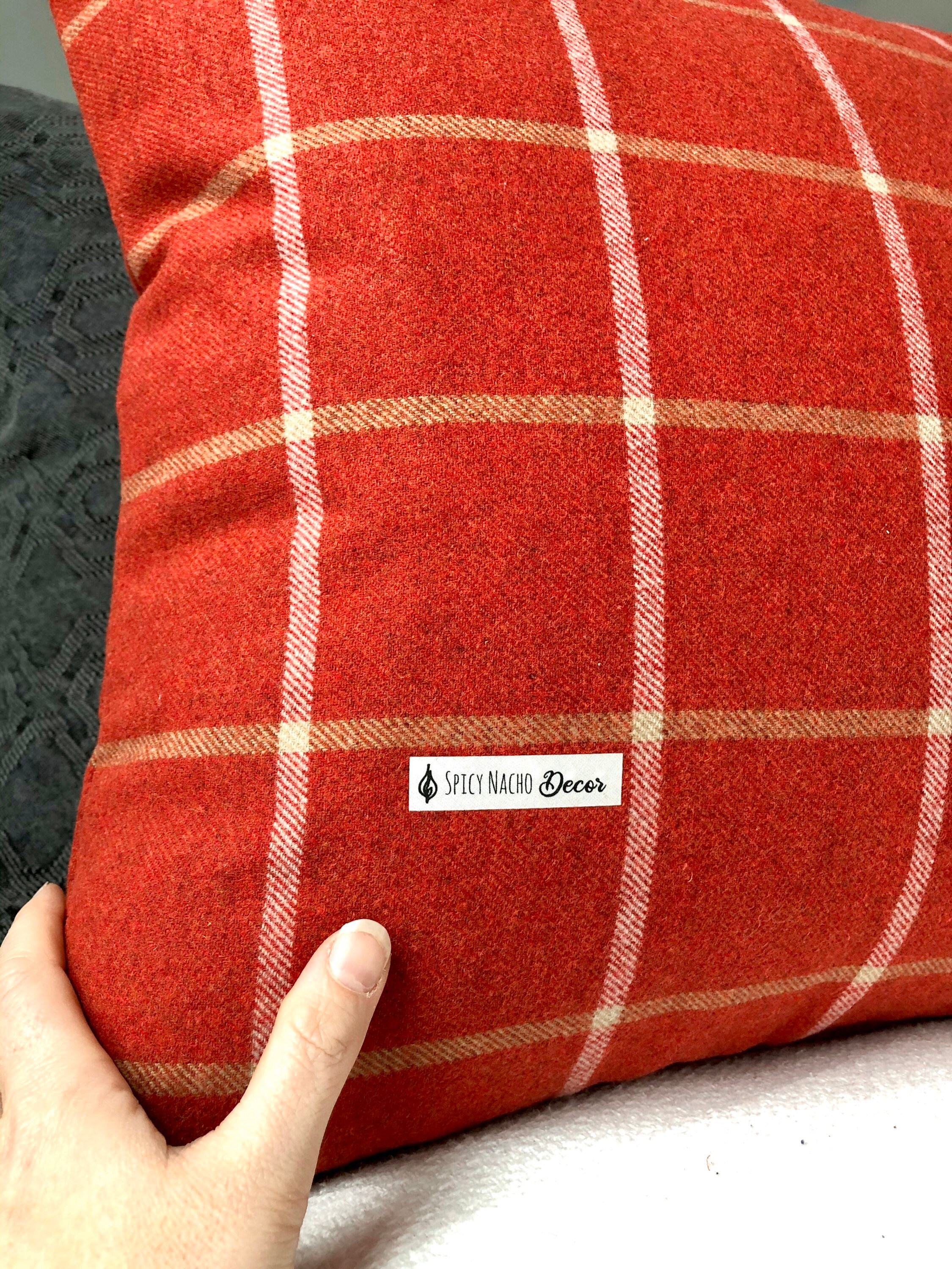 Burnt Orange PillowThrow Pillow Covers 20x20 Pillow Etsy