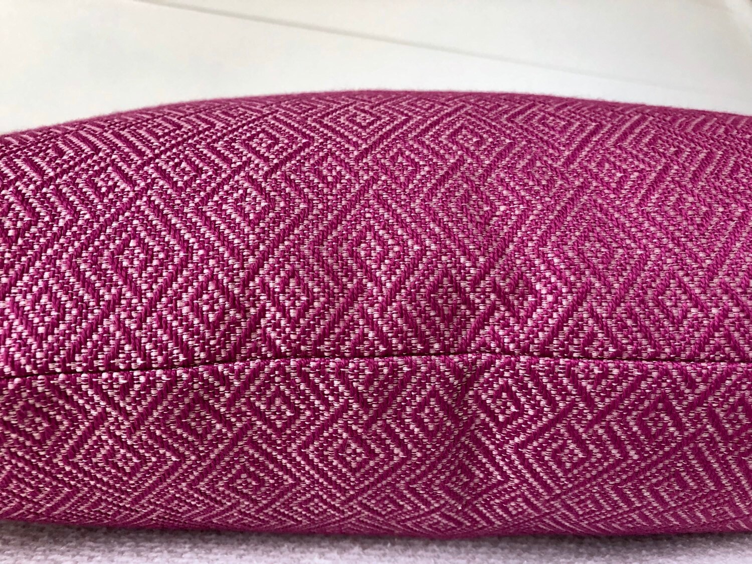 Magenta Lumbar Pillow Cover 12x20 Throw Pillow CoversPink Etsy