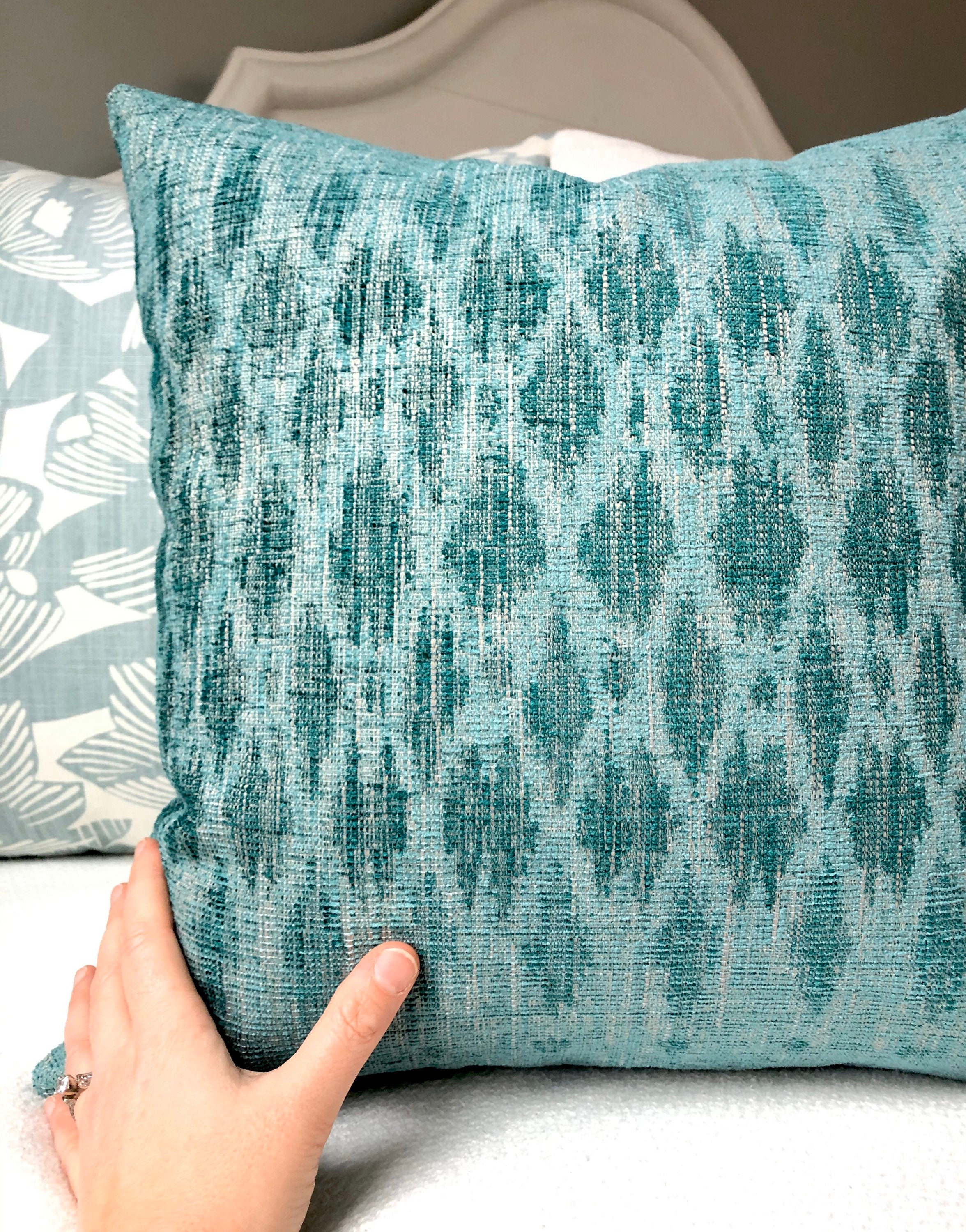 Turquoise Throw Pillow Covers 20x20turquoise Pillow Cover Etsy