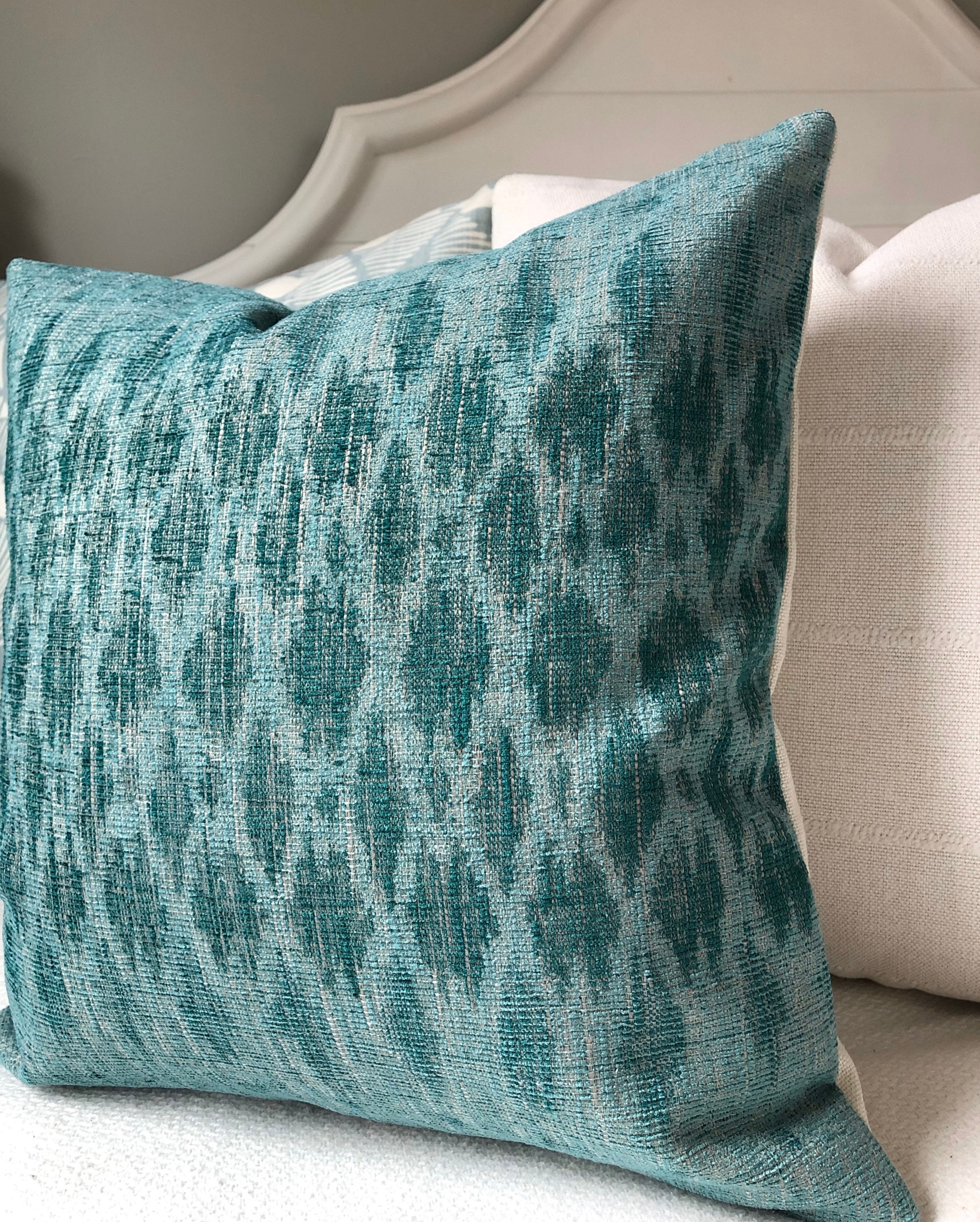 Turquoise Throw Pillow Covers 20x20turquoise Pillow Cover Etsy