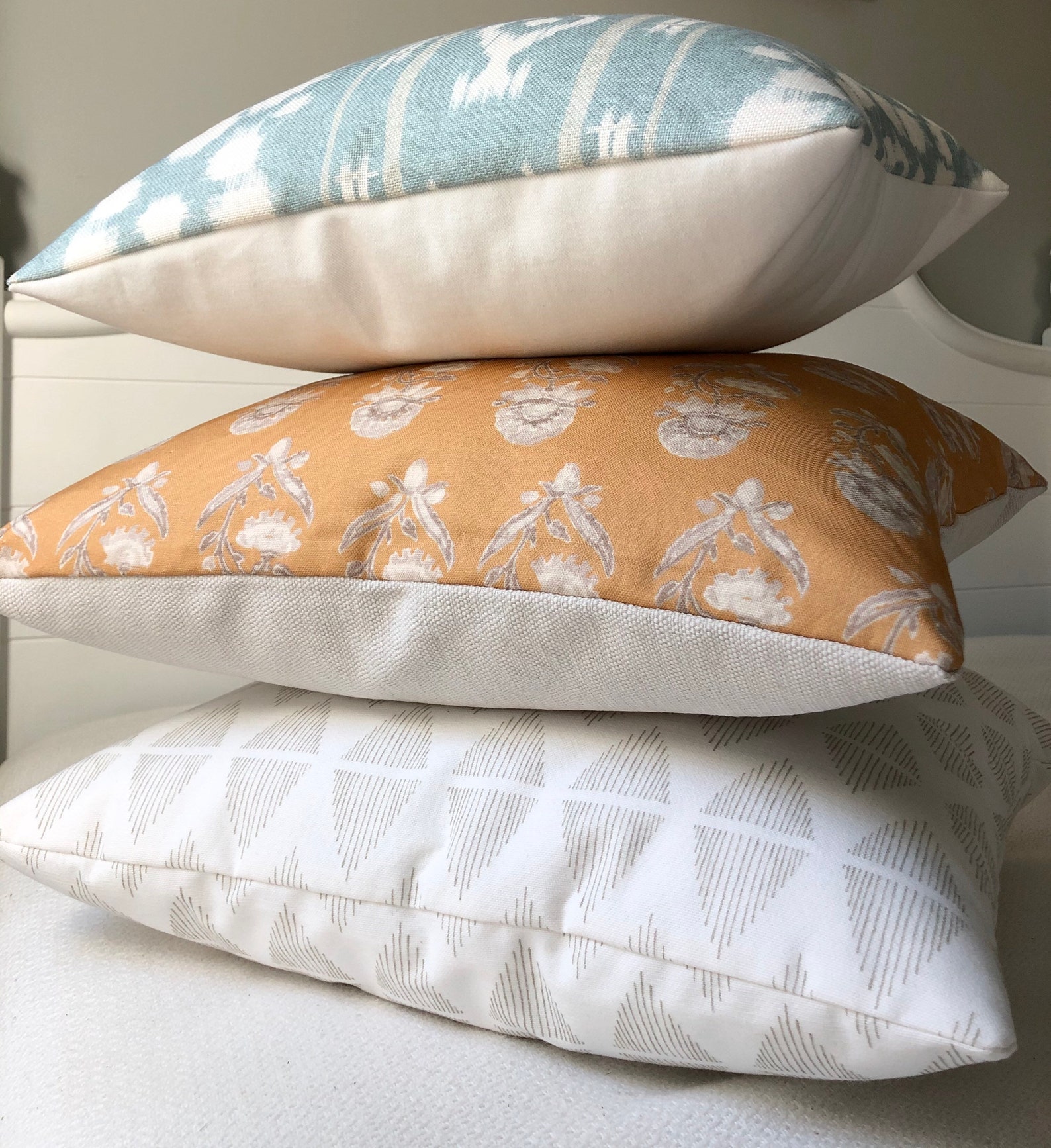 Aqua Throw Pillow Covers 20x20 Pillow Cover Turquoise Boho Etsy