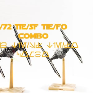1/72 Star Wars Special Forces binden & eerste orde TIE combo