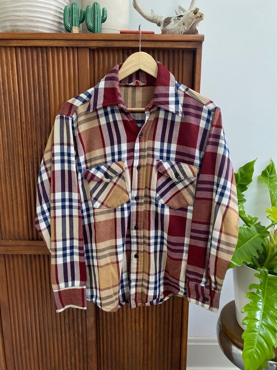 1960s/70s All Cotton Plaid Frostproof Sanforized F