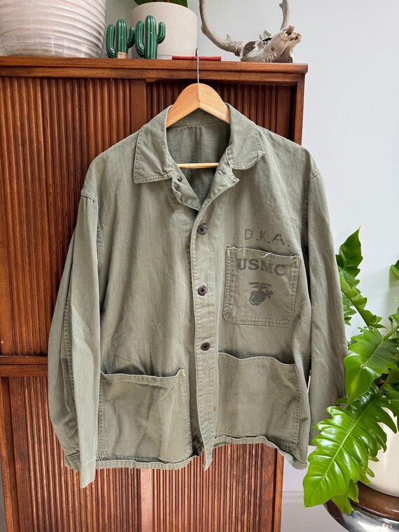 1940s WWII USMC Marine Corps HBT P41 Utility Jacket Size L - Etsy UK