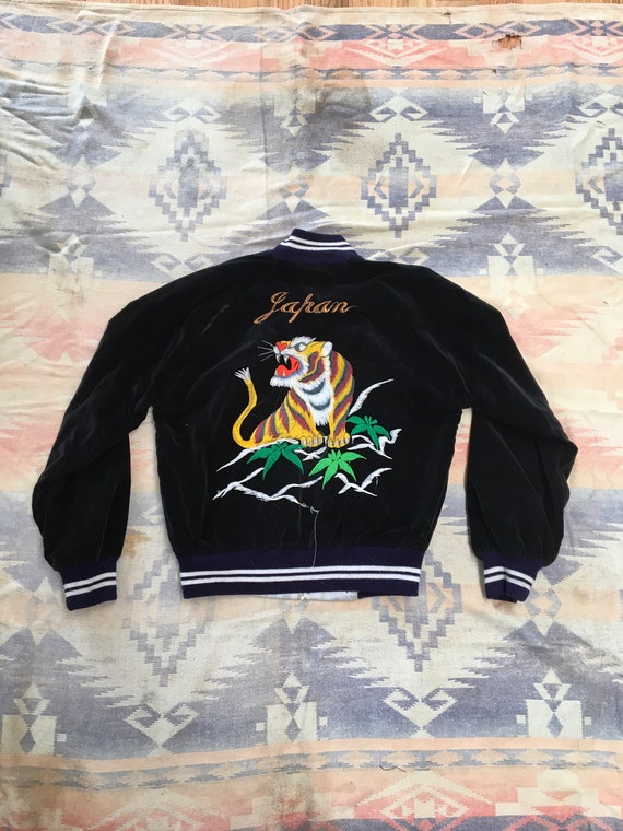 1940s/50s WWII Japanese Velvet Souvenir Jacket