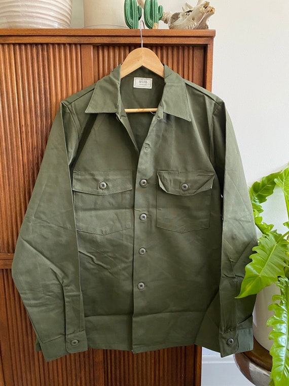 Deadstock 1980s US Army OG507 Fatigue Utility Shir