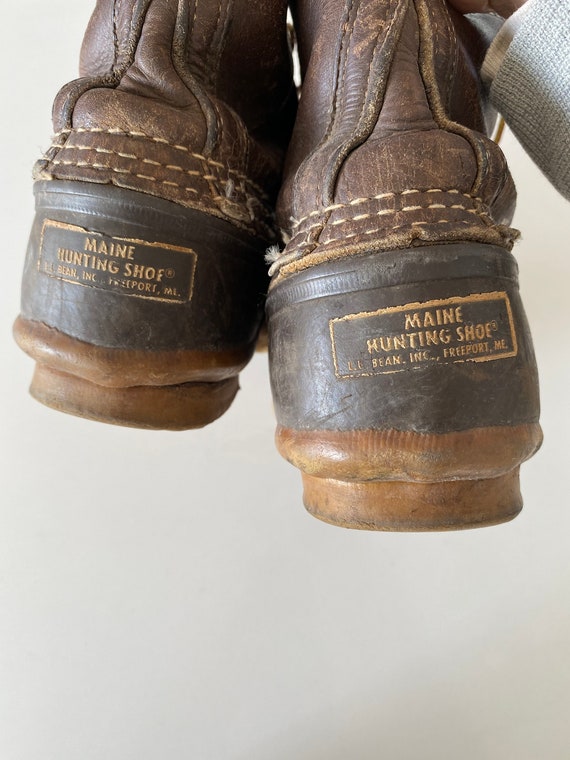 1990s LL Bean Leather Duck Hunting Boots