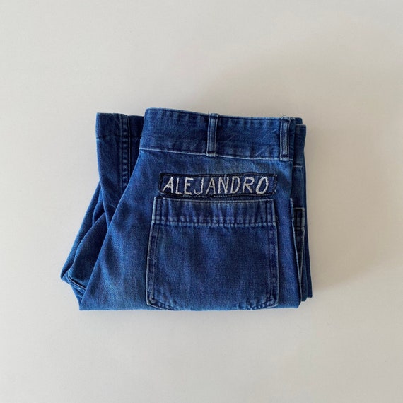 1970s Vietnam War Era USN Sailor Denim Dungarees