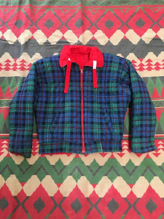 1980s Reversible Plaid Jacket