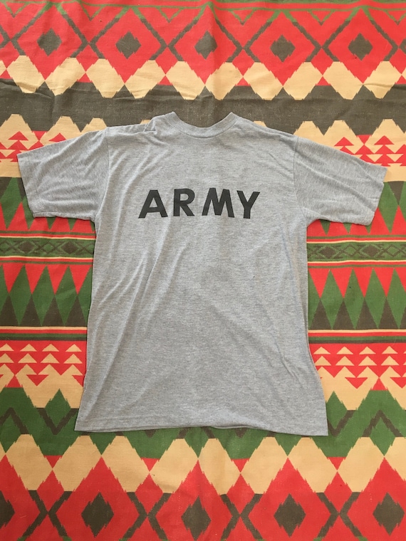 1980s US Army Issued Fitness Uniform Tee