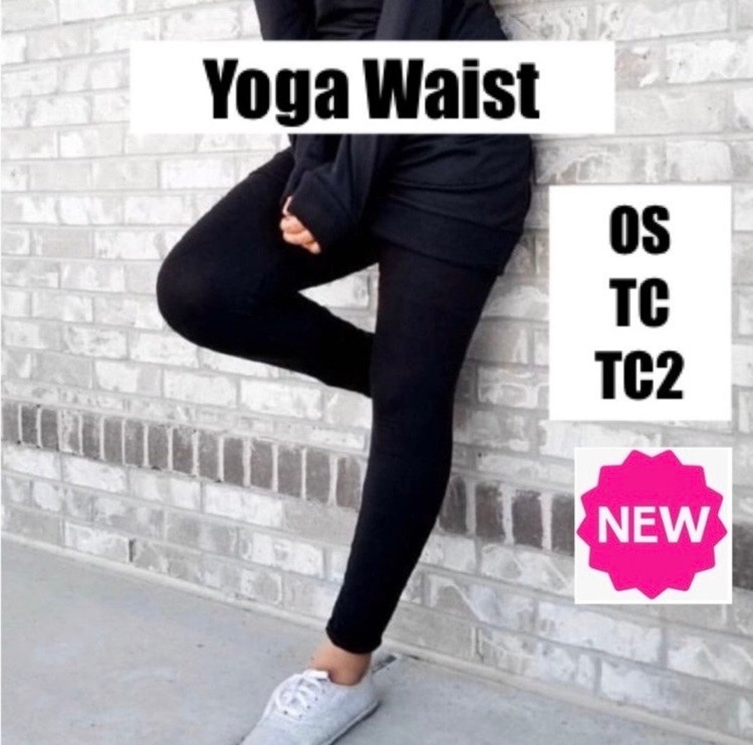 NEW OS/TC/TC2 Womens Black Leggings, Exclusive Leggings, Soft Yoga