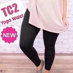 NEW OS/TC/TC2 Womens Best Black Leggings, Exclusive Leggings, Soft Yoga Pants, Solid Black, Mom and Me Leggings