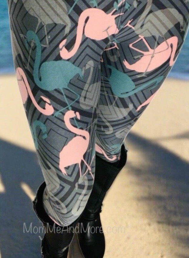 Printed Leggings Lularoe Flamingo Leggings Flamingo Leggings