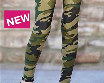 Green camouflage hotsell leggings