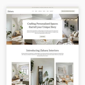 ZAHARA - Modern WordPress Theme for Interior Designers, Creative Entrepreneurs, & Home Decor Blogs - Feminine Kadence Child Theme