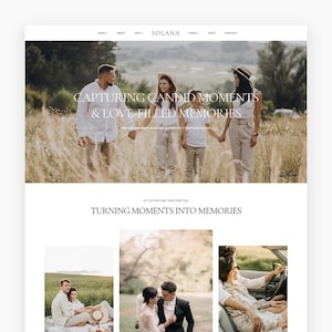 SOLANA - Modern WordPress Theme for Photographers, Creative Entrepreneurs, & Portfolio Websites - Feminine Kadence Child Theme