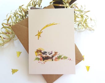 Christmas Cards. Set of 6 - Jesus in the Manger - Christian, Religious - Holiday Season Greetings