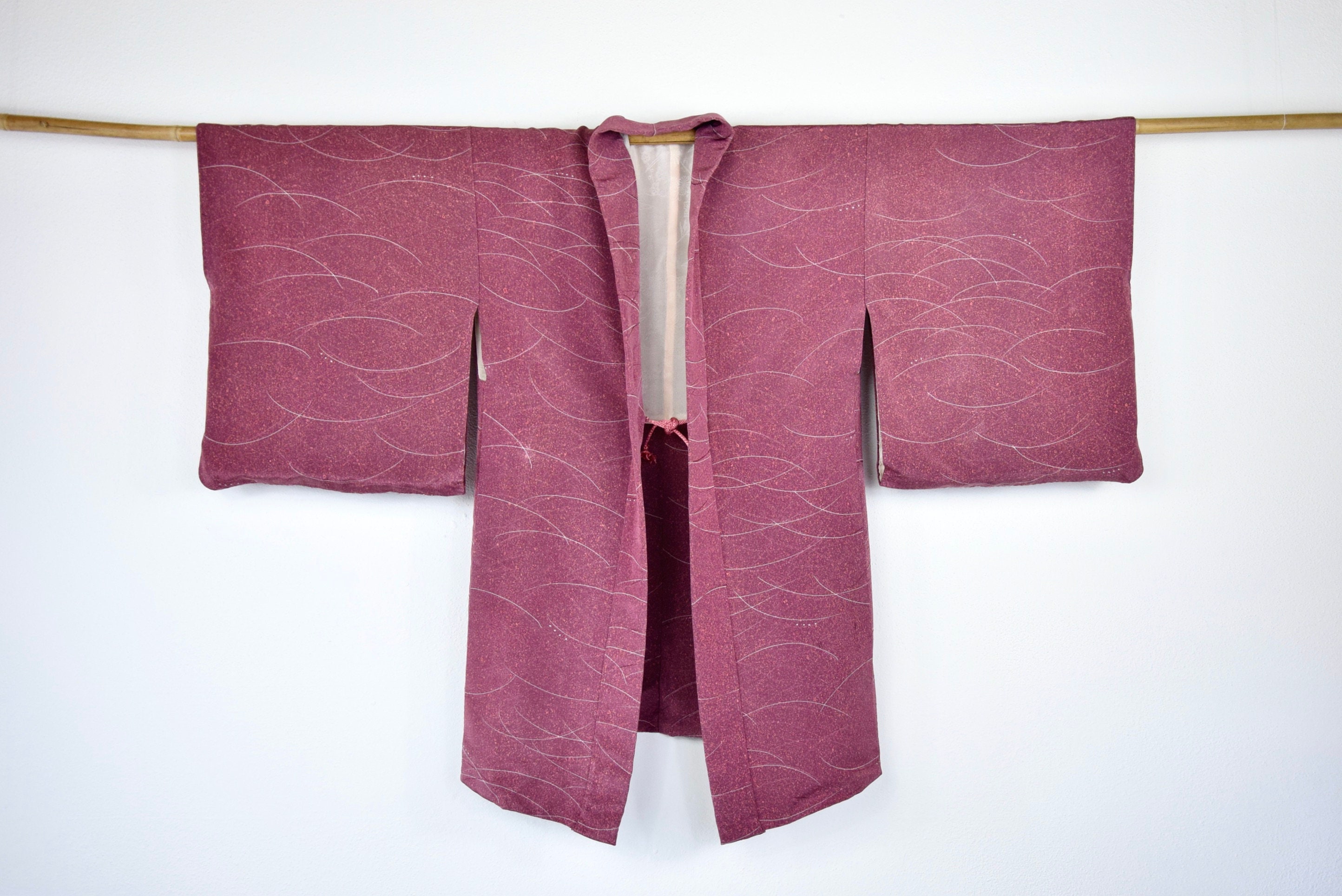 Cleaned purple Kimono Cardigan, Vintage Haori, Vintage Wear, reversible ...