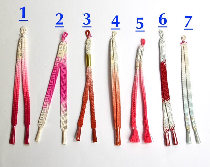 Haori Himo, Kumihimo Band to close the Kimono Jacket, Silk Cord, DIY Material, Kimono Accessories,  KimonoMadchen