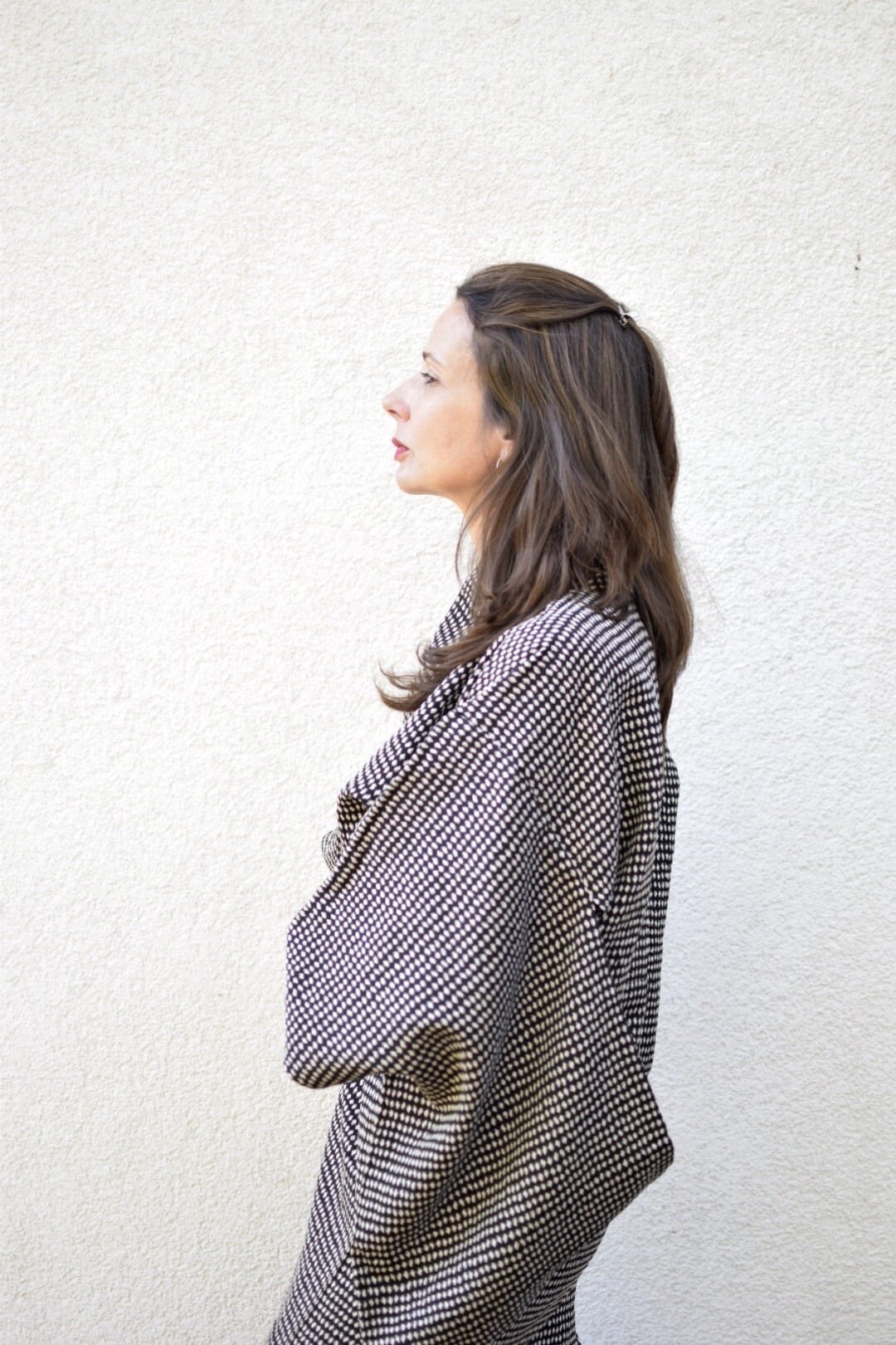 Japanese Kimono, black and white Kimono, Silk Kimono, Kimono Robe